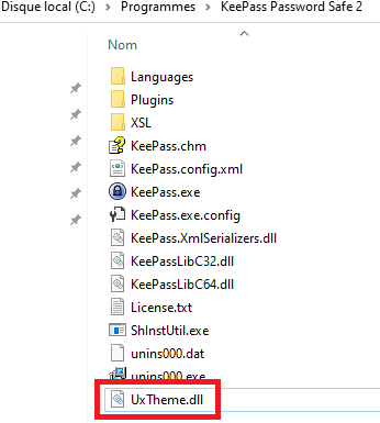 Dropping the DLL in KeePass' folder